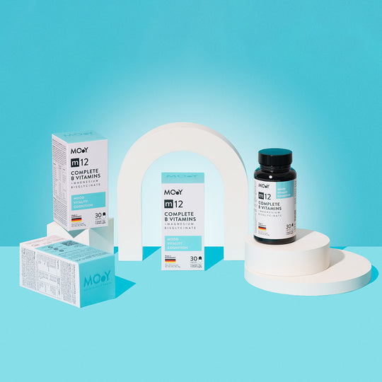 m12 Complete B Vitamins + Magnesium Bisglycinate, 30 capsule, 19,83 g, Molecules of Youth, natural